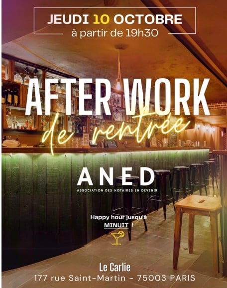 After-work ANED 10 octobre 2024